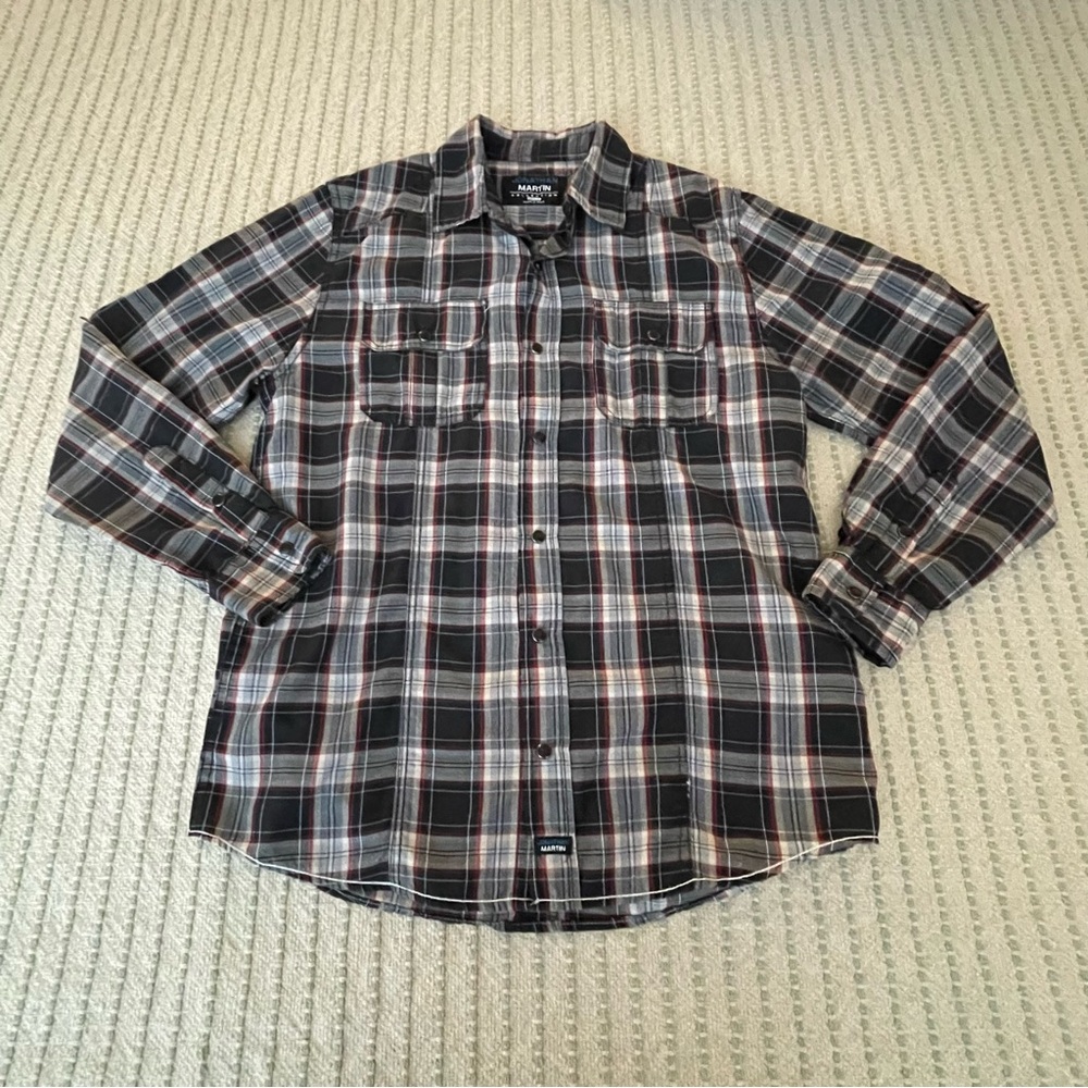 Men’s - Pearl Snap Button Up - Long Sleeve Plaid Shirt - Size: Small